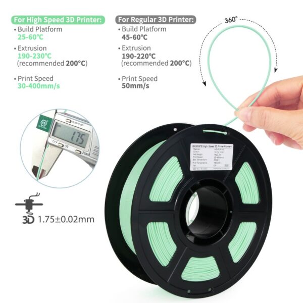 High Speed PLA+ i6 Series Premium 3D Filament